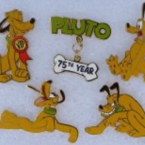 DISNEY - Pluto's 75th Anniversary Pin Set